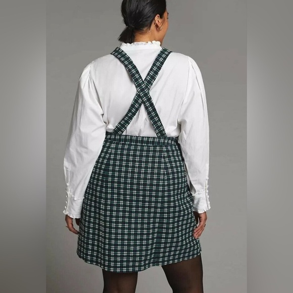 New with Tags Anthropologie Maeve Plaid Pinafore Skirt - Picture 5 of 7